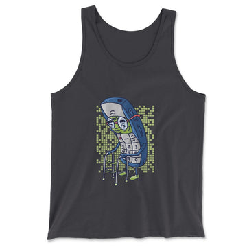 Old Nokia Cellphone Men/Unisex Tank in Dark Grey color